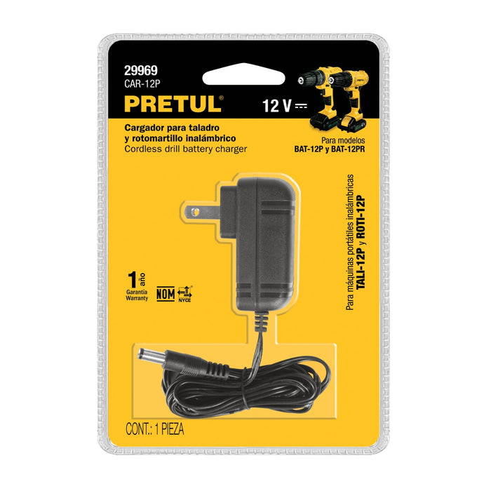 Cargador de baterías, ión litio, 12 V para taladro TALI-12P 29969 CAR-12P