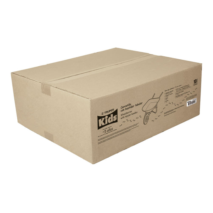 Carretilla para niños, concha plástica 54 x 38 cm, Truper 10440 CAR-KID-T