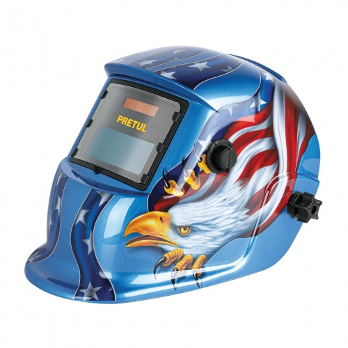 Careta electrónica p/soldar, águila, sombra 9 a 13, Pretul 29011 CAREL-11AP