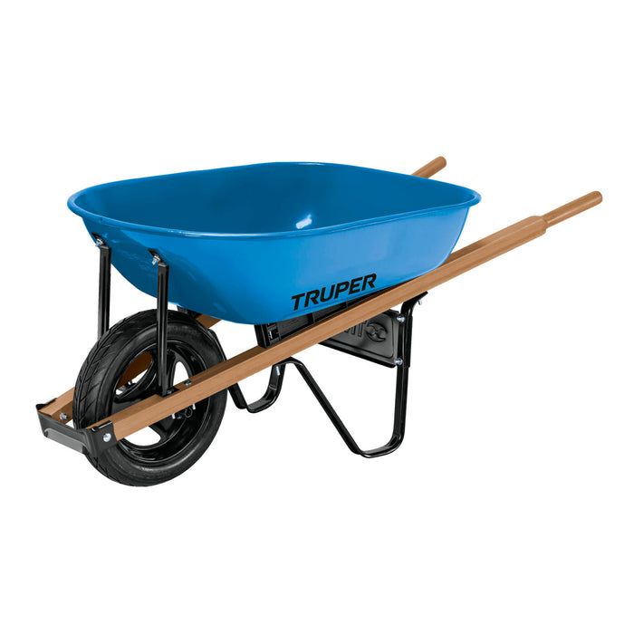Carretilla 5.5 ft3 Imponchable, bastidores madera, Truper 10908 CAT-50WFF