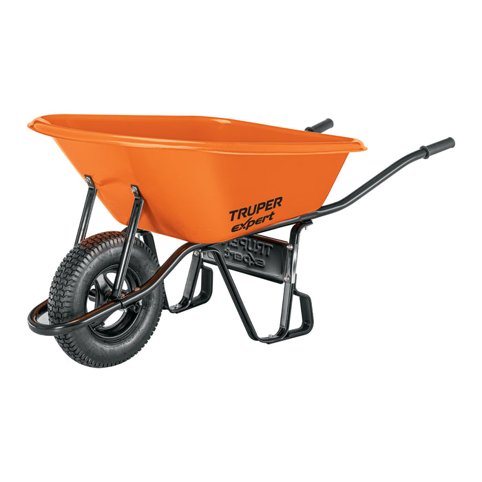 Carretilla 6ft3 Expert plástica, neumática, bastidor tubular 103008 CAT-60PLX