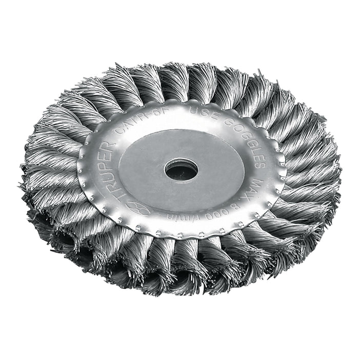 Carda trenzado fino 6' x 5/8' para esmeril, Truper 11598 CATR-6F