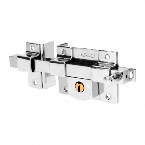 Cerradura de barra fija, izquierda, blíster, Hermex 43508 CB-40IB