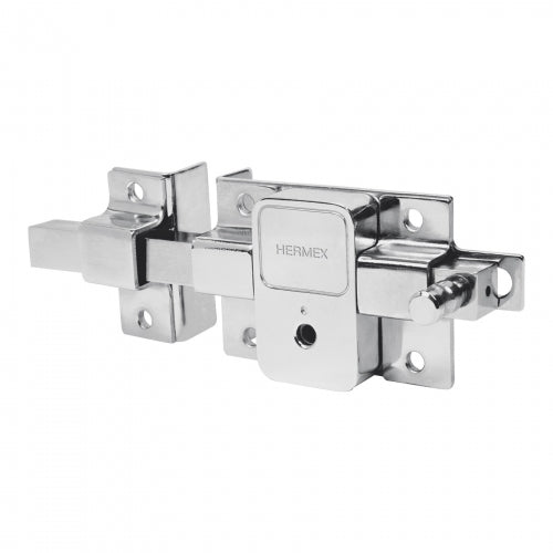 Cerradura de barra fija, llave tetra, izquierda, Hermex 43512 CB-50I