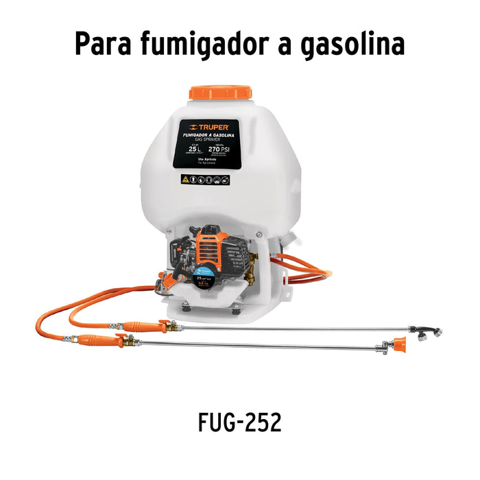 Fumigador de 25 L con motor a gasolina de 2 tiempos, Truper 101568 FUG-252