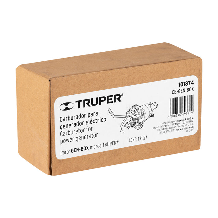 Generador portátil 8 kW motor a gasolina, Truper 15345 GEN-80X