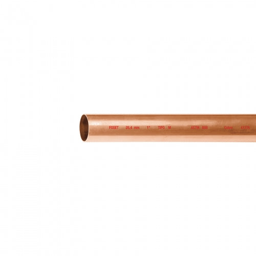 Tubo de 1' de cobre tipo 'M' , de 3 m, Foset 41276 CC-003M