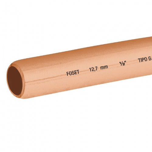Rollo de 15 m de tubo flexible de cobre de 1/2', Foset 48158 CC-004F