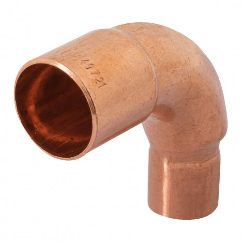 Codo 90° reducción de cobre de 3/4' x 1/2', Foset 49721 CC-521
