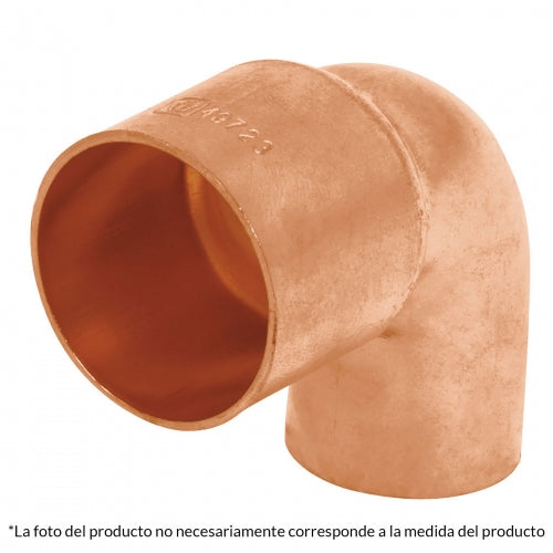 Codo 90° reducción de cobre de 1' x 1/2', Foset 49722 CC-522
