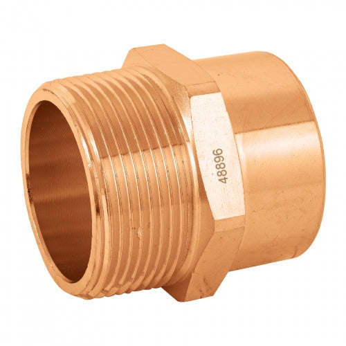 Conector de cobre, rosca exterior 1-1/2', Foset 48896 CC-615