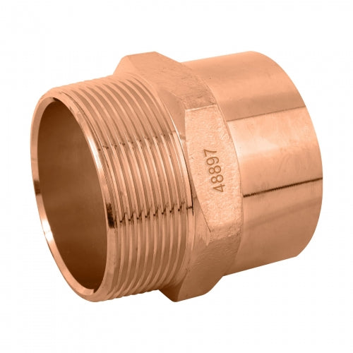 Conector de cobre, rosca exterior 2', Foset 48897 CC-616