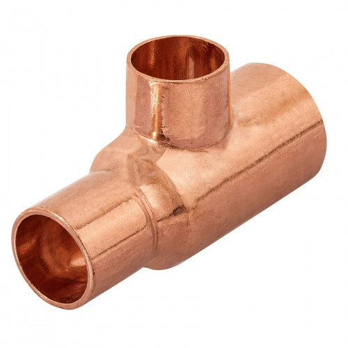Tee reducida de cobre 3/4' x 1/2' x 1/2', Foset 49742 CC-722