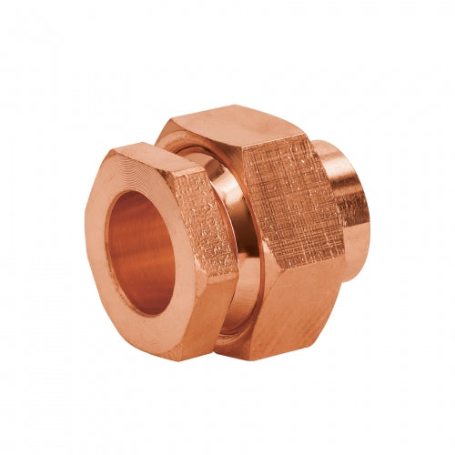 Tuerca unión de latón cobrizado 1/2', Foset 49659 CC-971