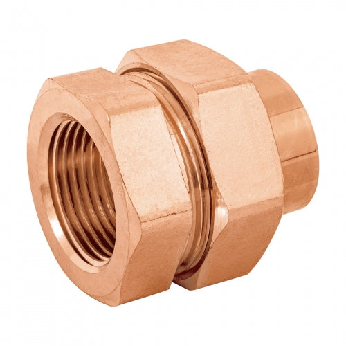 Tuerca unión latón cobrizado 1' rosca interior, Foset 48884 CC-983