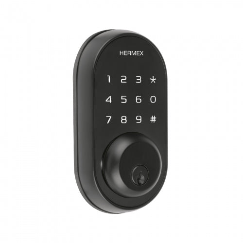 Cerrojo Digital tubular color negro, Hermex 49093 CD-26