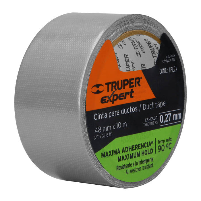 Cinta para ducto 10m x 48mm, espesor 0.27mm, Expert 10932 CDU-10XX