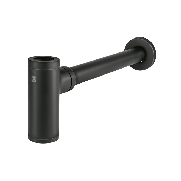 Céspol de bote minimalista 1 1/4', negro, para lavabo, Foset 48269
