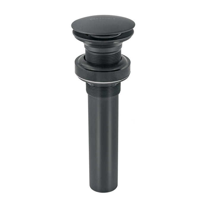 Contra p/lavabo, 1-1/4', sin rebosadero, hongo, latón, negro 45700