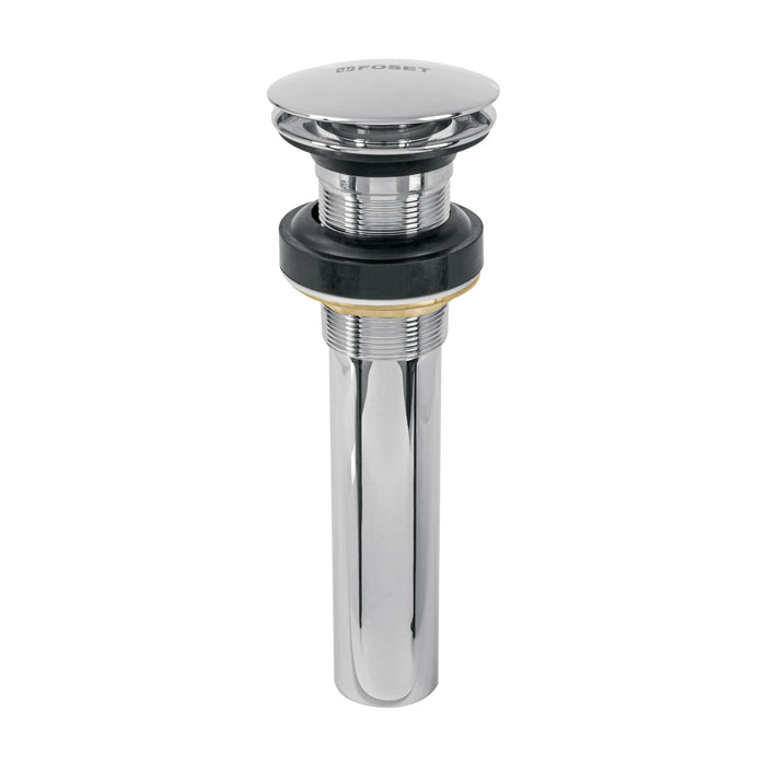 Contra p/lavabo, 1-1/4', sin rebosadero, hongo, latón, cromo 45698