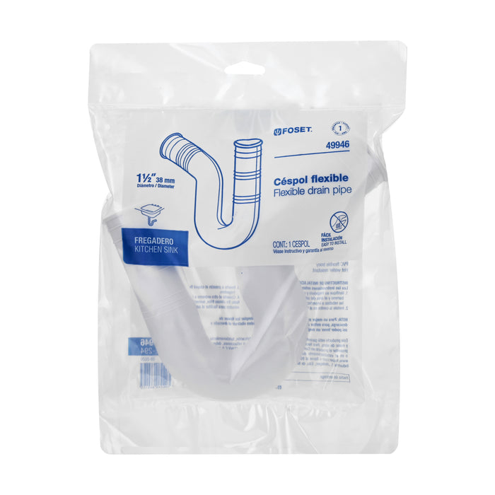Céspol flexible 1-1/2' de PVC, para fregadero, Foset 49946