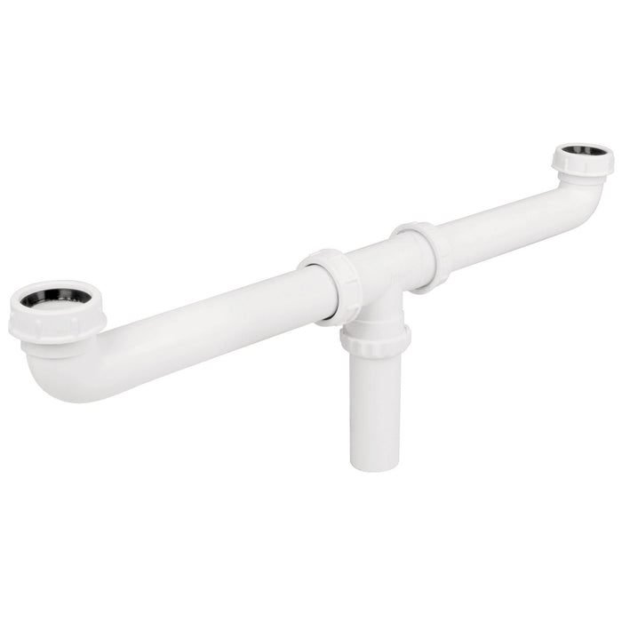 Céspol doble 1-1/2', s/contra, polipropileno, para fregadero 48338