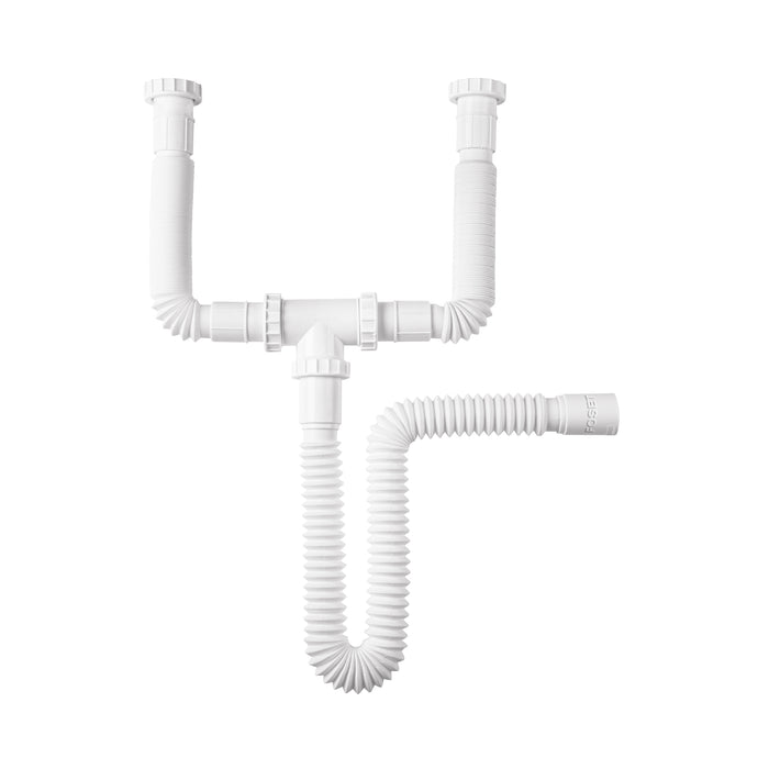 Céspol flexible doble para fregadero, polipropileno, 1-1/2' 45319