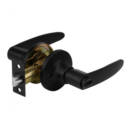 Cerradura manija 'Turín' p/recámara, negro, cilindro latón 49852 CEMA-6R