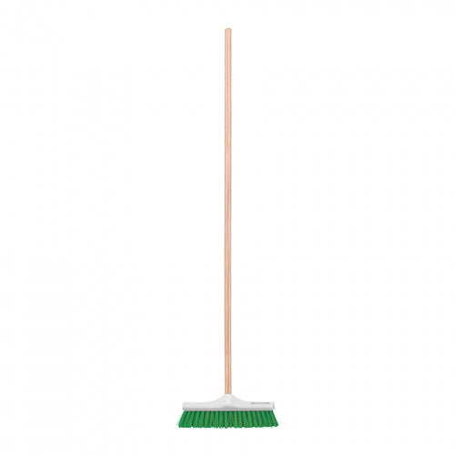 Cepillo industrial cerda rígida de 30 cm, bastón de madera 57034 CEPI-30