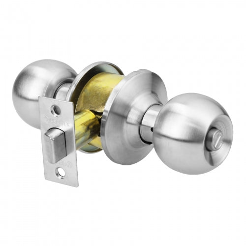 Cerradura tipo esfera para baño, cromo mate, Hermex 43462 CEPO-31B