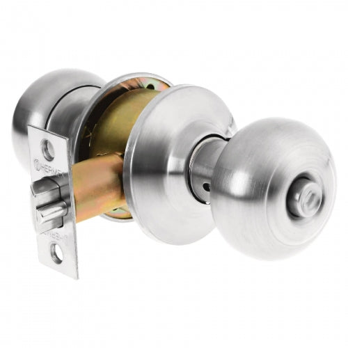 Cerradura tipo oval para recámara, cromo mate, Hermex 43452 CEPO-32R