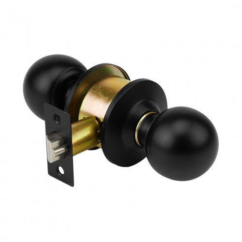 Cerradura pomo, negro, esfera, entrada, Hermex 47909 CEPO-61E