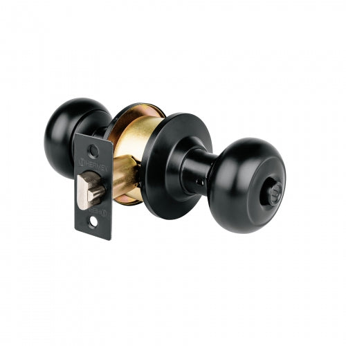 Cerradura pomo, negro, oval, recámara, Hermex 47913 CEPO-62R