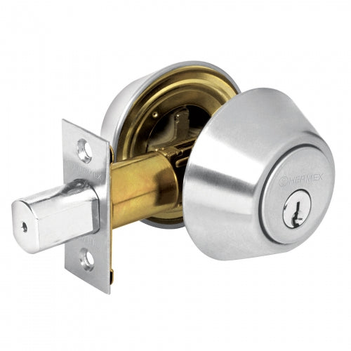 Cerrojo llave-llave cromo mate, llave tradicional, Hermex 23611 CERO-32P