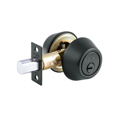 Cerrojo llave-llave negro, llave de puntos, Hermex 49223 CERO-62