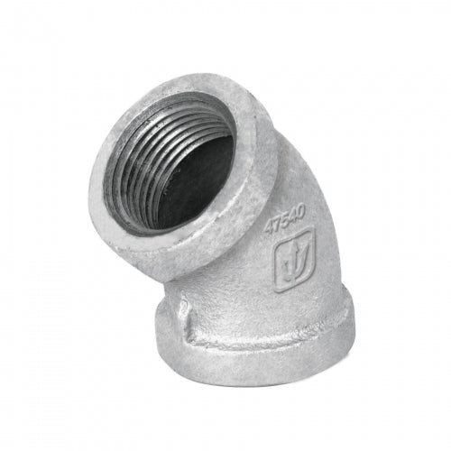 Codo 45° acero galvanizado de 3/4', Foset 47540 CG-862