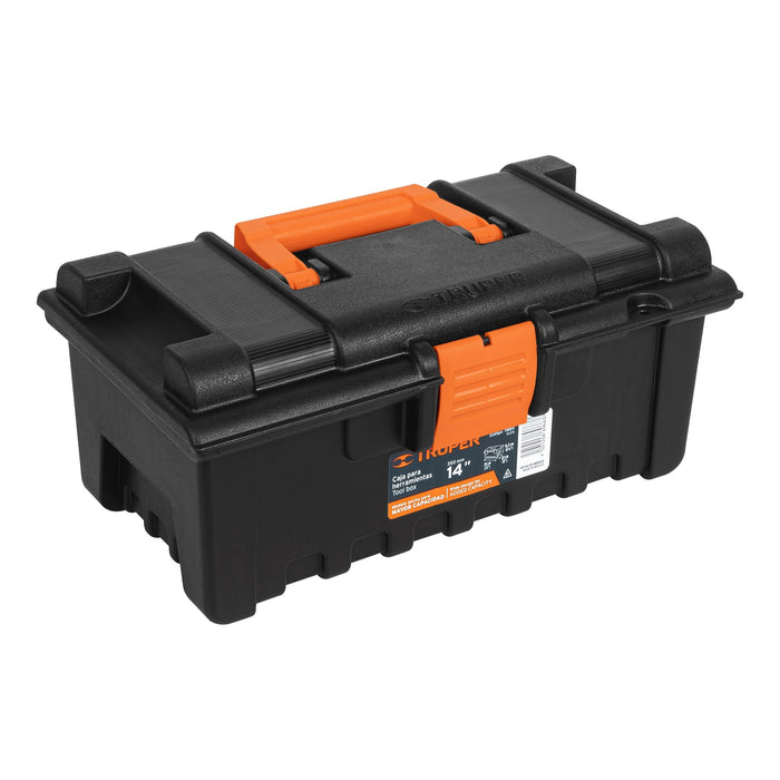 Caja para herramienta de 14' sin compartimentos, Truper 19854 CHA-14N