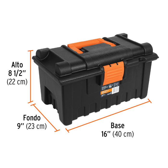 Caja para herramienta de 16' sin compartimentos, Truper 19790 CHA-16N