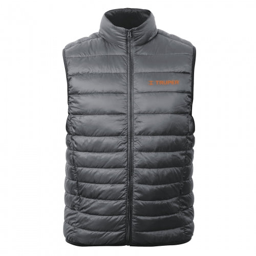 Chaleco de plumas para hombre, gris, G, Truper 69998 CHA-GC-G