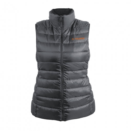 Chaleco de plumas para mujer, gris, M, Truper 69994 CHA-GD-M