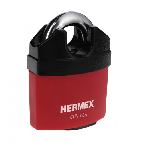 Candado de hierro 50 mm gancho protegido, llave anti-ganzúa 43340 CHN-50A