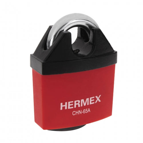 Candado de hierro 65 mm gancho protegido, llave anti-ganzúa 43341 CHN-65A