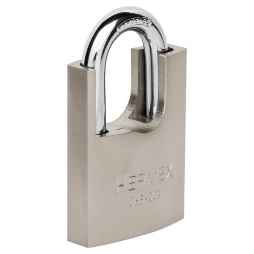Candado de hierro 50 mm con coraza, llave anti-ganzúa 43313 CHR-50A