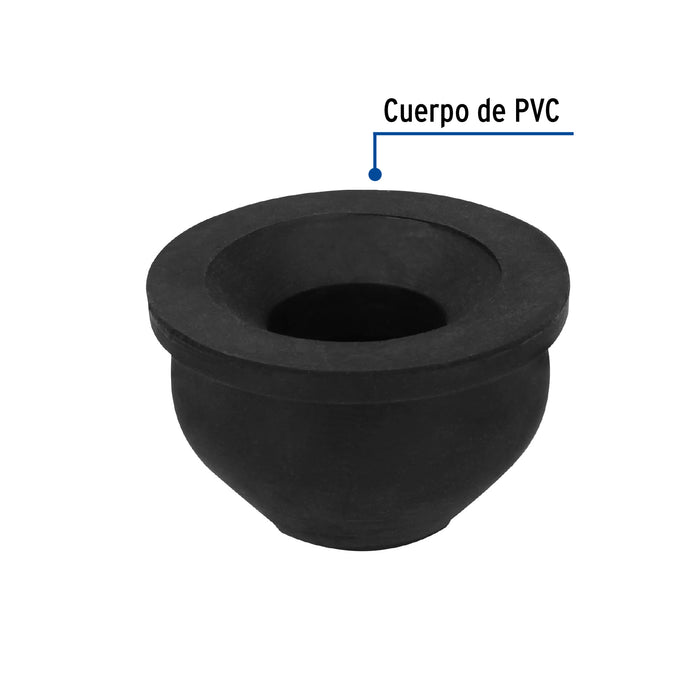 Chupón de PVC, 2' x 1-1/4', Foset 49626