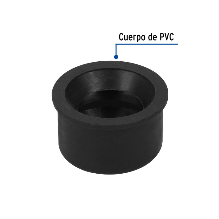 Chupón de PVC, 2' x 1-1/2', Foset 49627