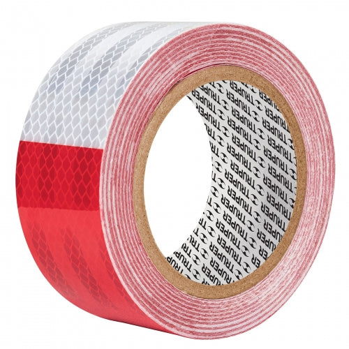 Rollo de 9 m x 2' de cinta reflejante de PVC, Truper 101683 CIREF-9