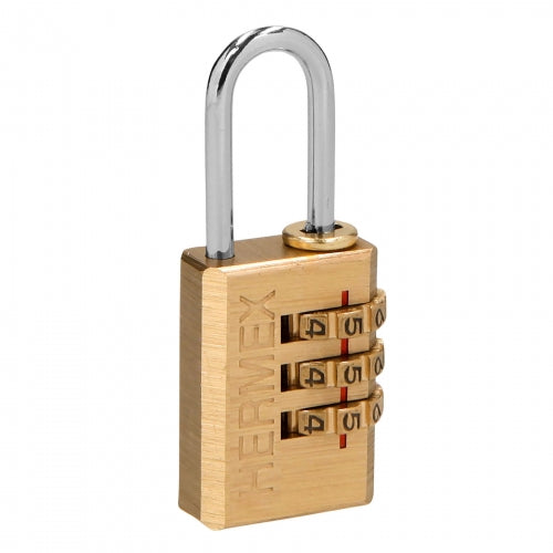 Candado de combinación 20 mm cuerpo de latón en blíster 43346 CL-20C