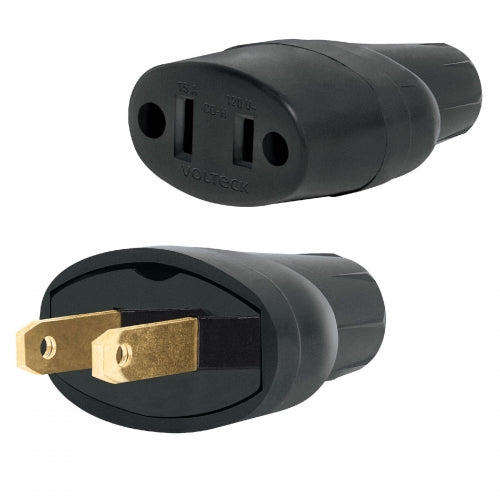 Clavija y contacto de hule, bolsa con 2 pzas, Volteck 48074 CL-COH