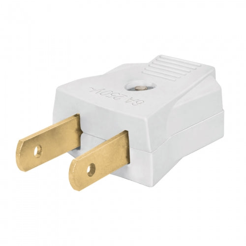2 Clavijas no polarizadas planas de policarbonato, Volteck 46209 CL-PL