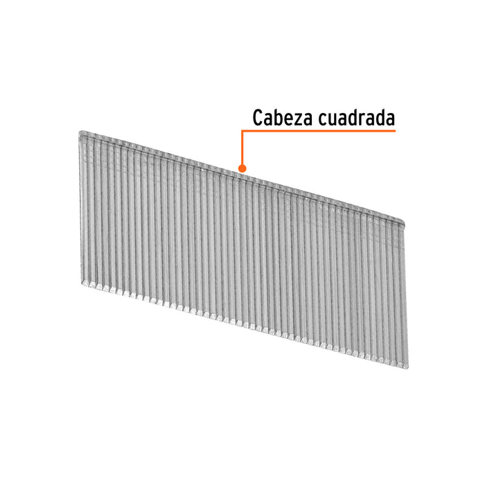 Caja con 2500 clavos calibre 16, 32 mm para CLNE-16, Truper 15012 CLANEU-16-32